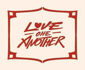 Love One Another Hand Lettered Typography