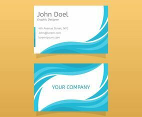 Flat Graphic Design Business Card Vector Template