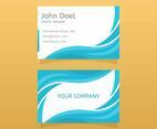 Flat Graphic Design Business Card Vector Template