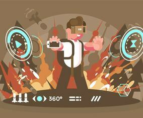 Virtual Reality Experience Illustration