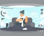 Virtual Reality Experience Illustration