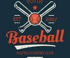 Vintage Baseball Tournament  Vector