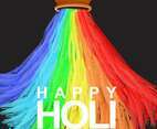 Happy Holi Water Color