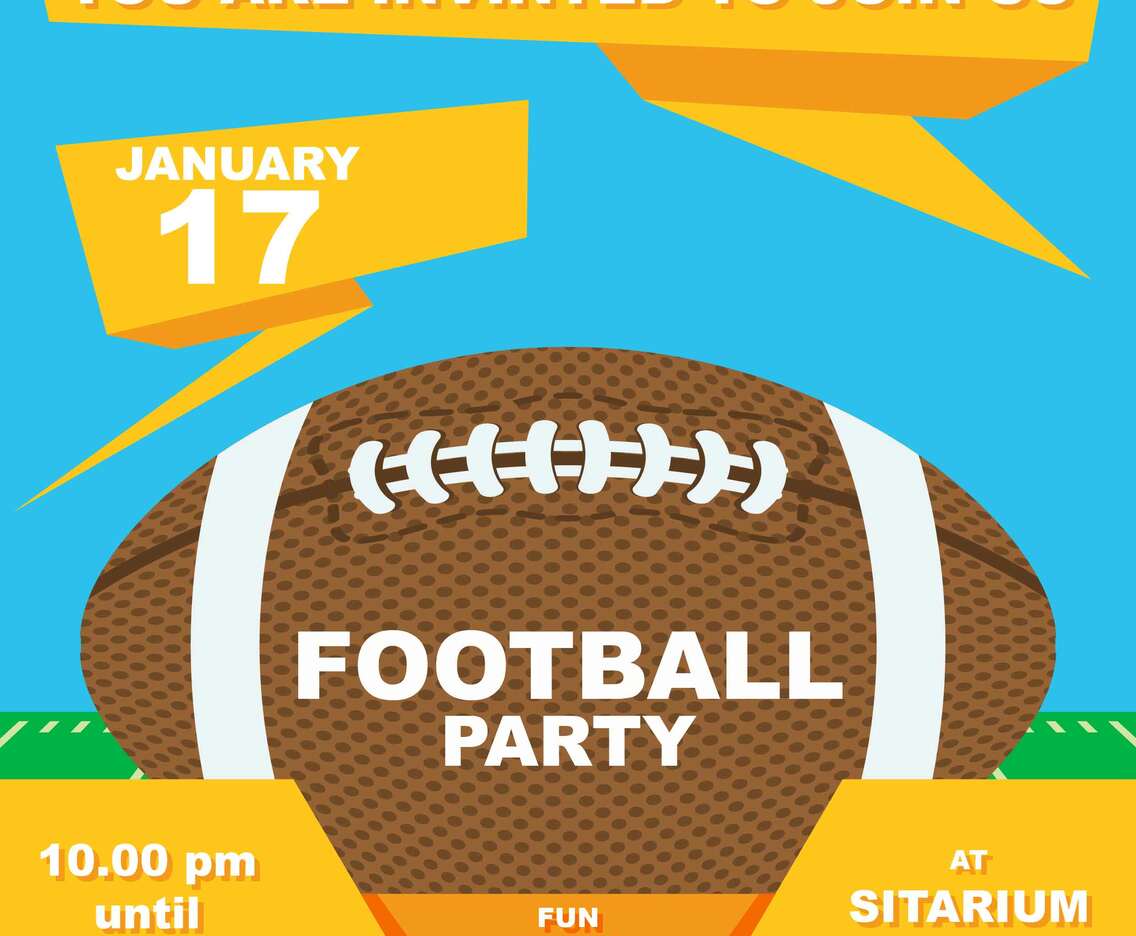 Football Party Invitation