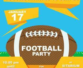 Football Party Invitation