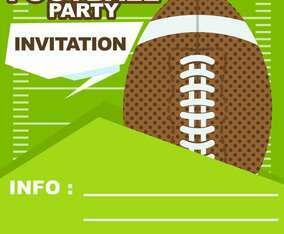 Football Party Invitation