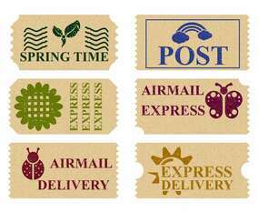 Springtime Postage Stamps