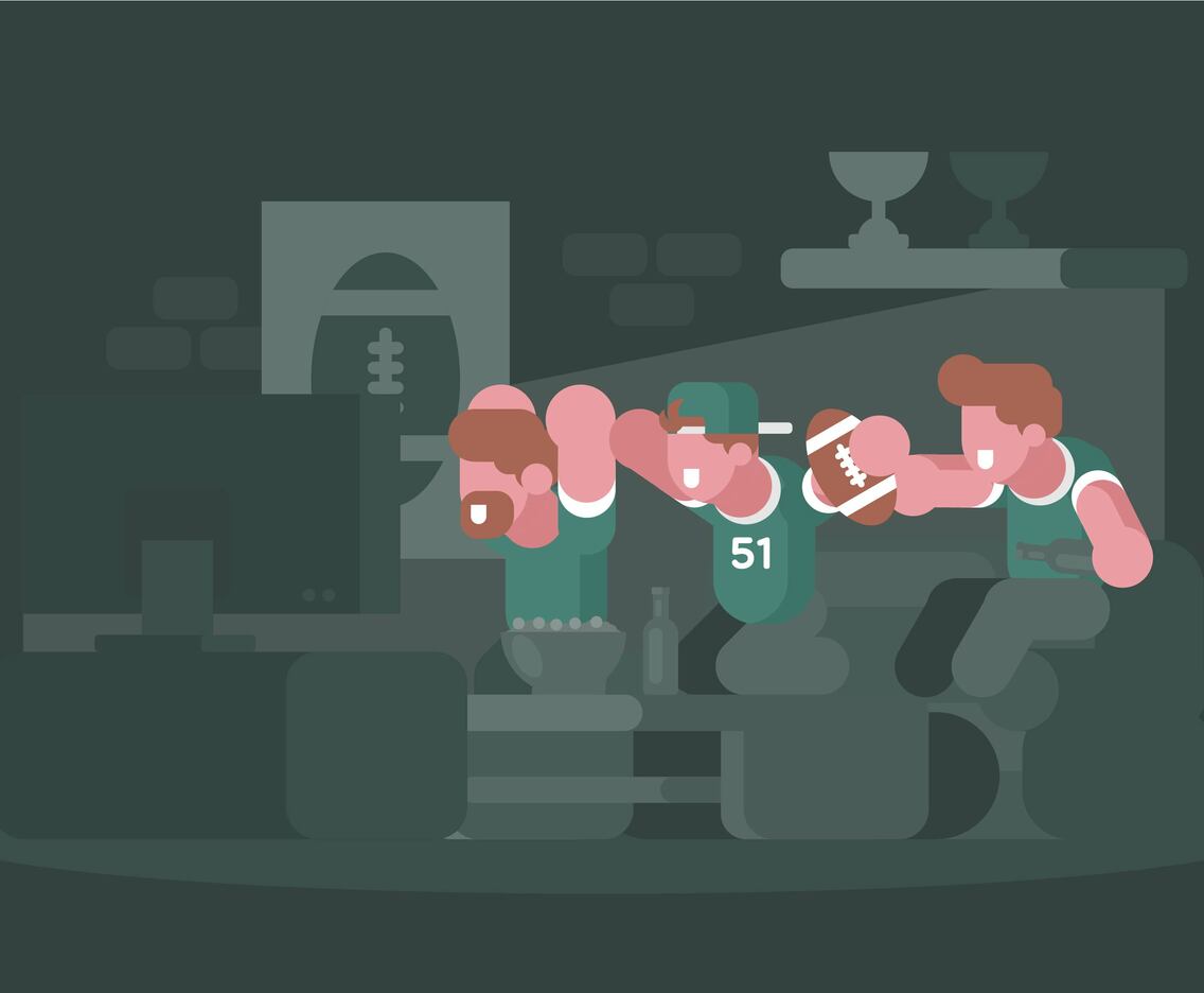 Football Party Illustration