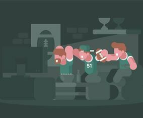 Football Party Illustration