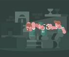 Football Party Illustration
