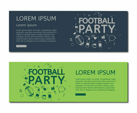 Football party sign