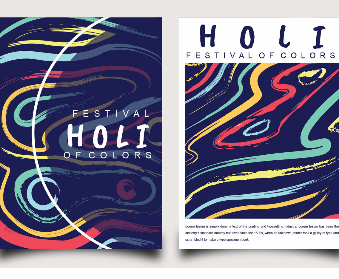 Holi Festival of Colors Poster Design