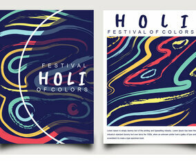Holi Festival of Colors Poster Design