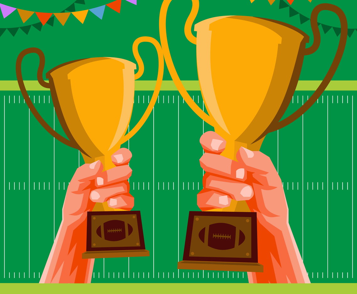 Football Party Invitation Illustration Background