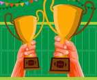 Football Party Invitation Illustration Background
