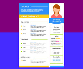 Clean Graphic Designer Resume