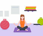 Outstanding Set of Yoga Instructor Vectors