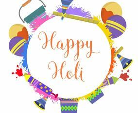 Flat Holi Festival Vector