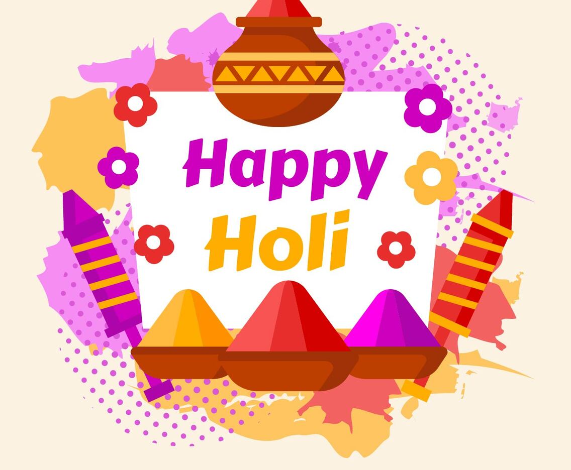 Happy Holi Festival of Color Indian