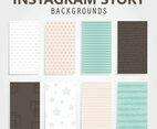 Instagram Story Backgrounds Vector