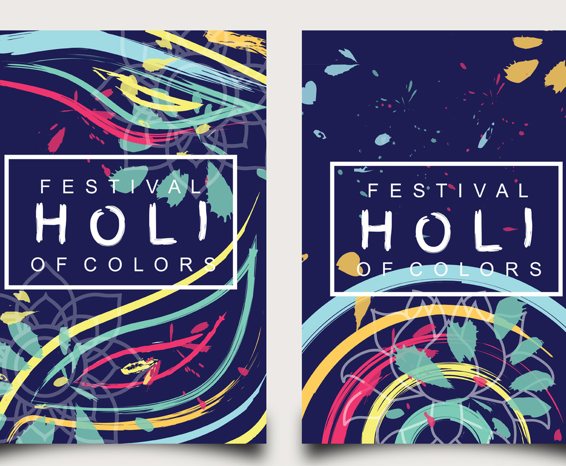 Holi Festival of Colors Poster Design