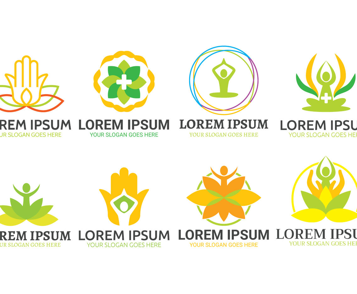 Healing logo vector set