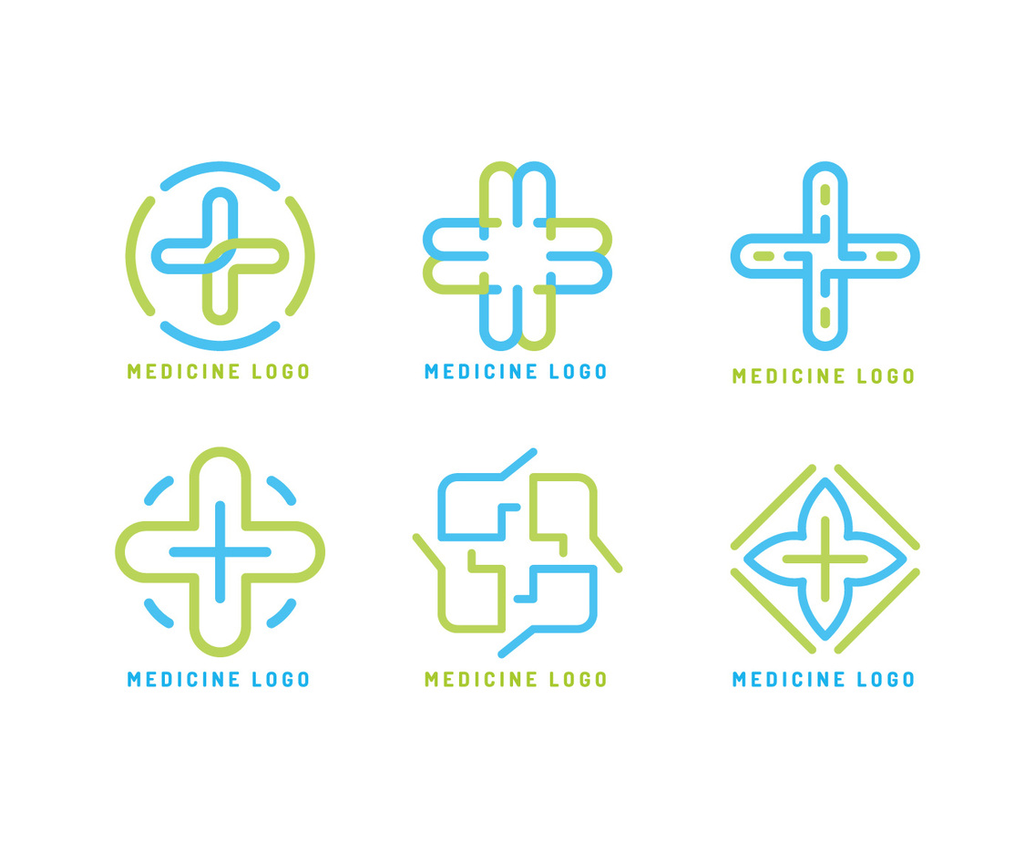 Iconic Healing Logos Vectors