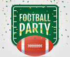 Football party invitation background