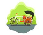 Trishaw Illustration