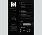 Corporate Resume Template Vector