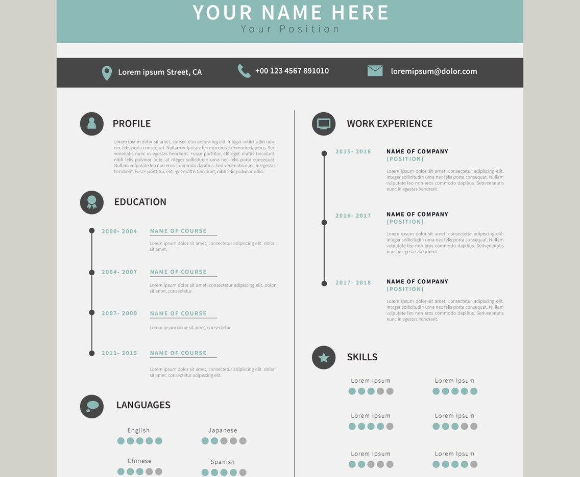 Corporate Resume Template