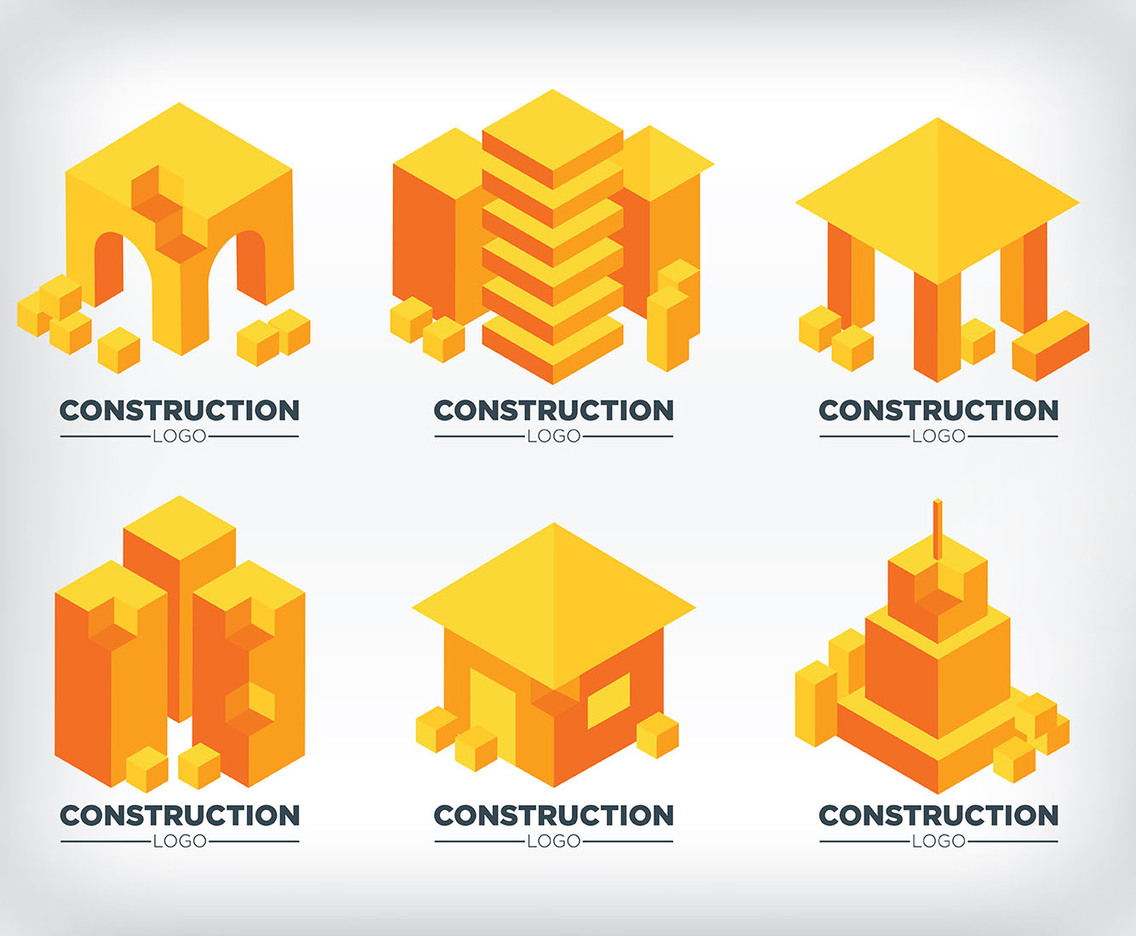 Isometric Construction Logos