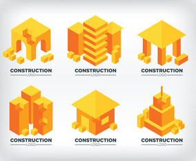 Isometric Construction Logos