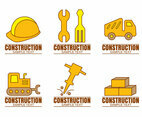 Construction Logos On White Vector