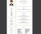 Corporate Resume Template Vector
