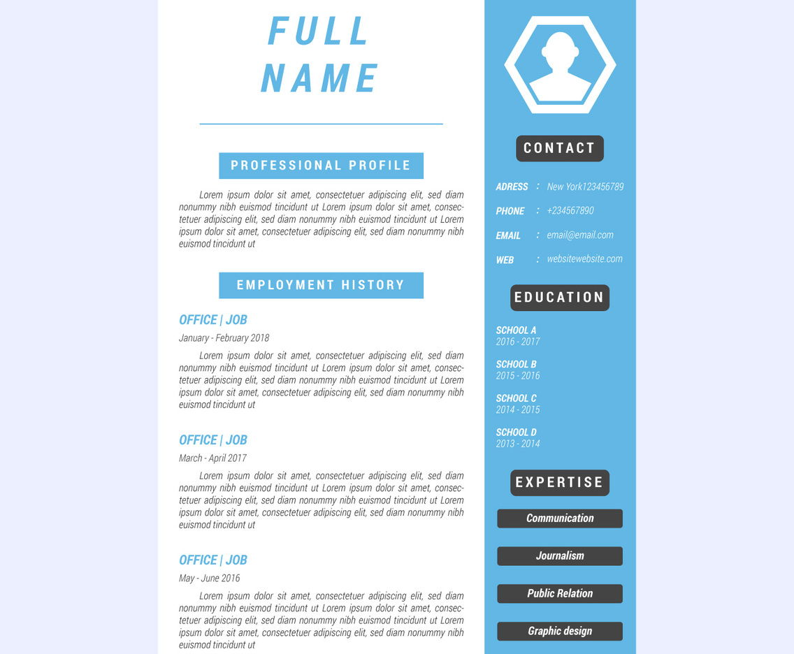 Iconic Corporate Resume Vectors