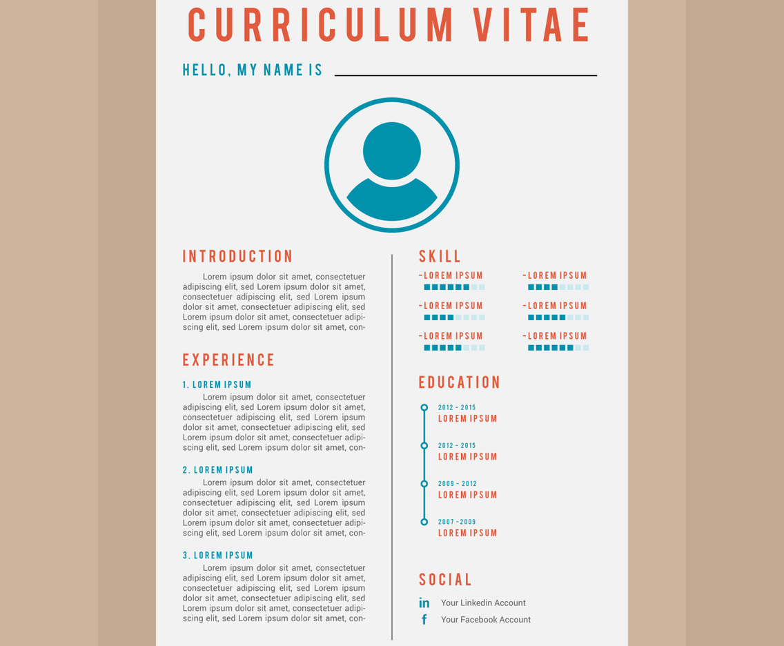Iconic Corporate Resume Vectors