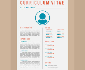 Iconic Corporate Resume Vectors