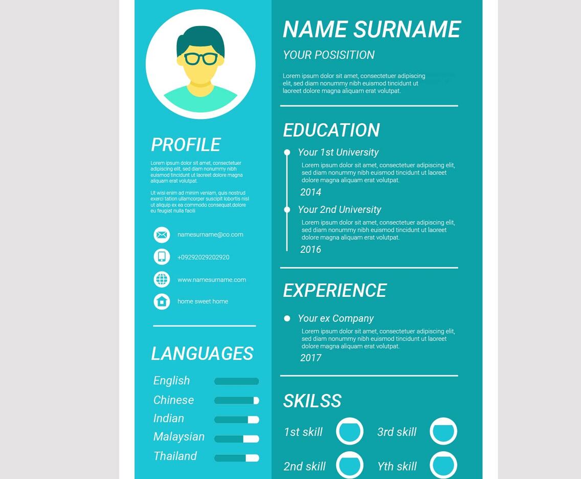 Flat Cv or Resume Company