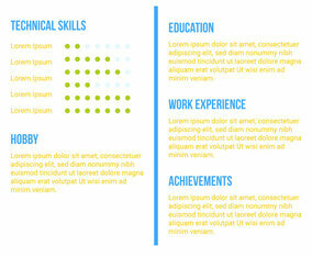Unique Curriculum Vitae Graphic Designer Vectors