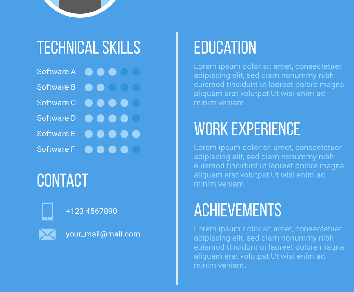 Unique Curriculum Vitae Graphic Designer Vectors