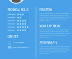 Unique Curriculum Vitae Graphic Designer Vectors