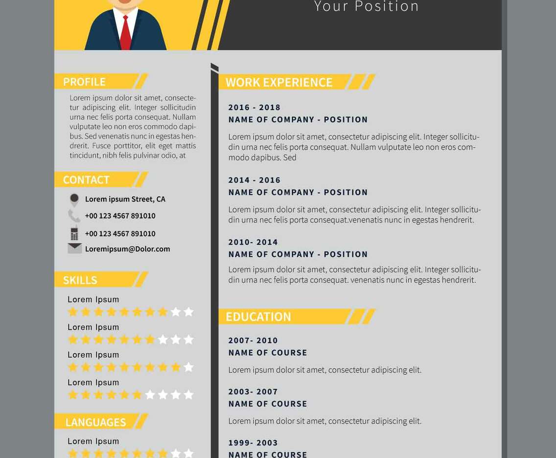 Simple corporate resume