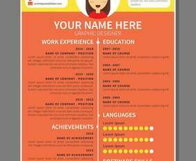 graphic designer resume Template