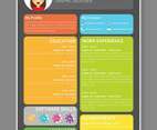 Colourfull Graphic Designer Resume Template