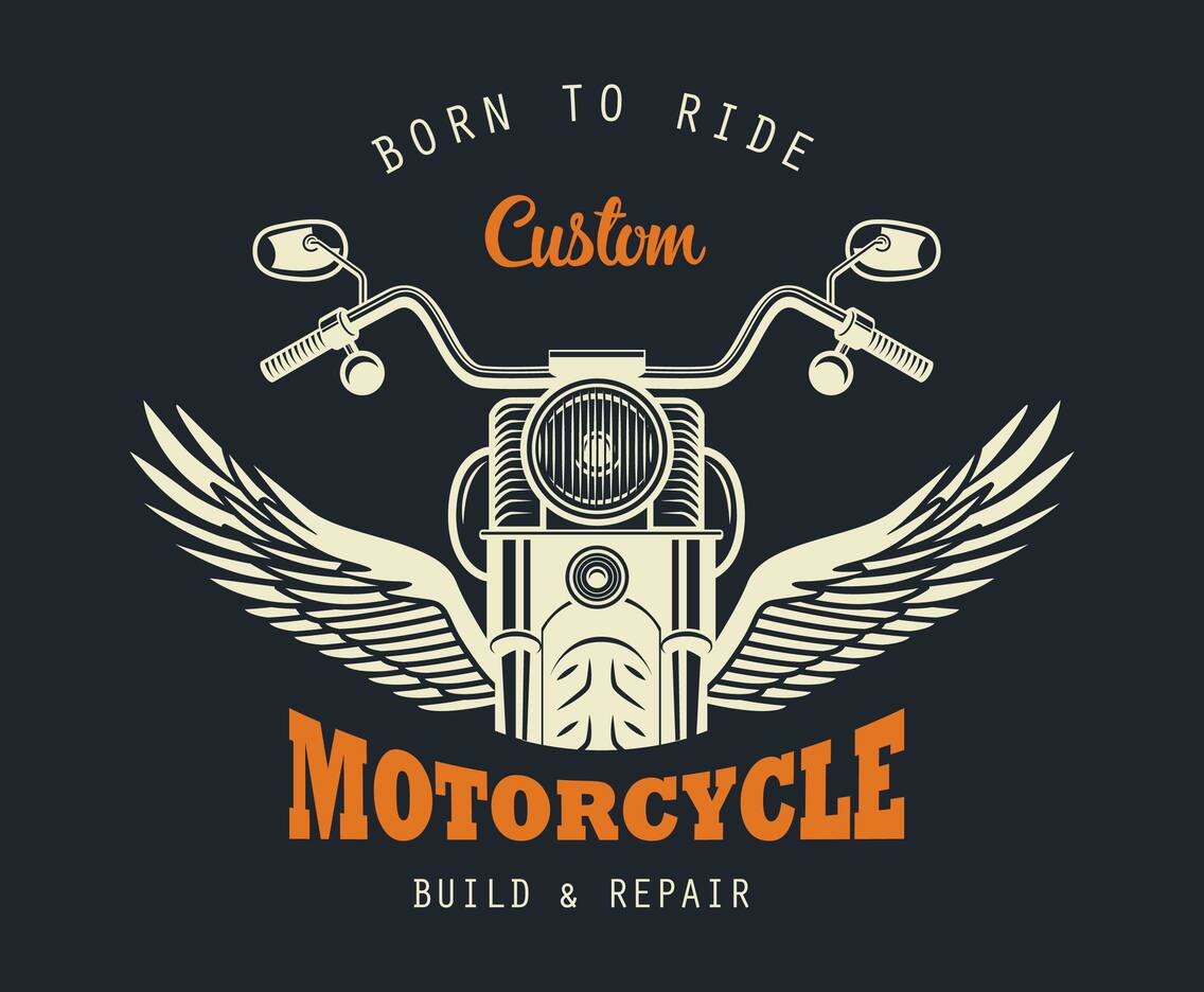 Vintage Motorcycles Emblem