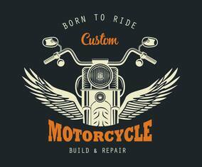 Vintage Motorcycles Emblem