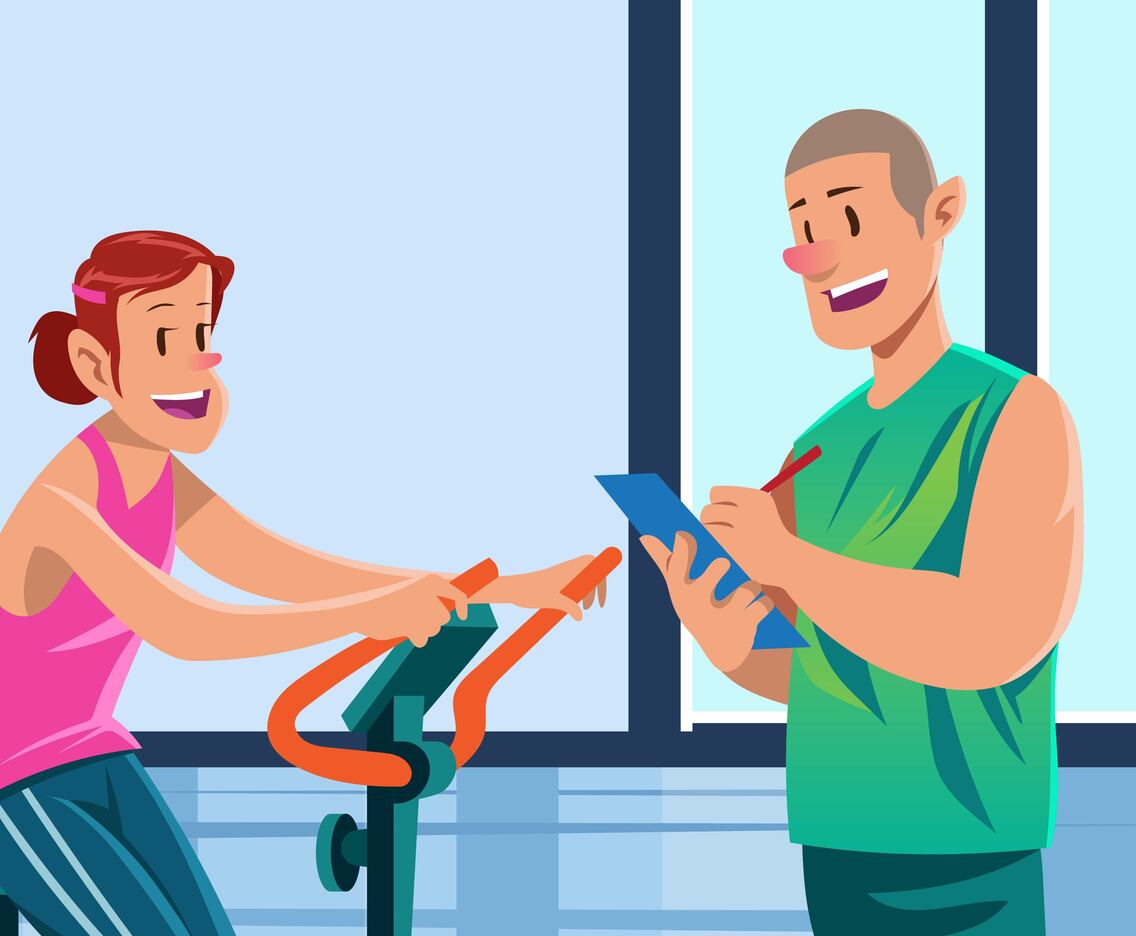 Stylish Fitness Trainer Training