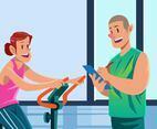 Stylish Fitness Trainer Training