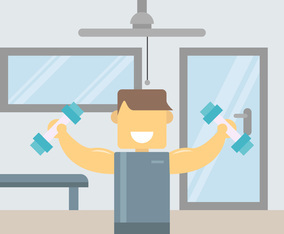 Iconic Stylish Fitness Trainer Vectors